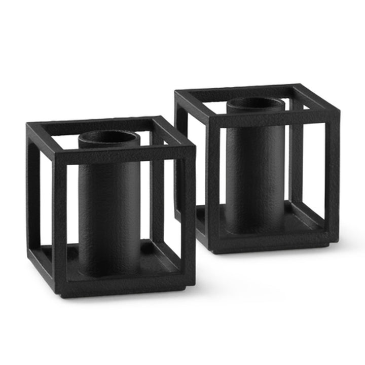 Audo CPH Kubus Micro, Candle Holder, Black (2 pcs.)