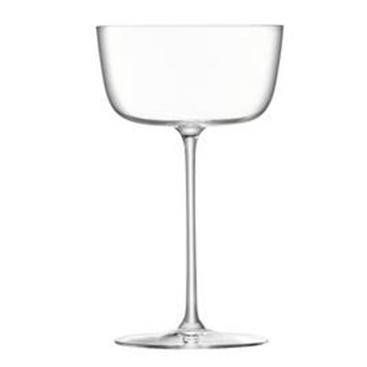 LSA Borough Cocktail Saucer 240ml Clear x 4